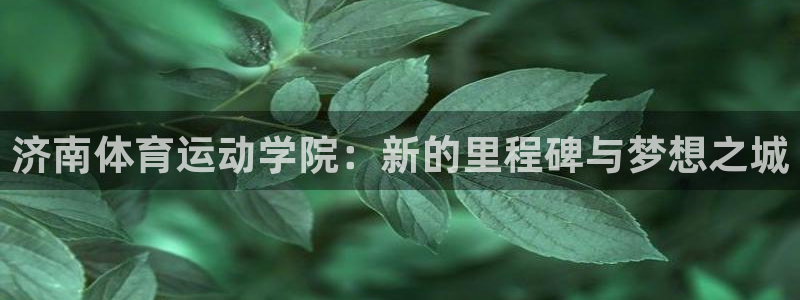 必发官网下载招商电话是多少啊：济南体育运动学院：新的